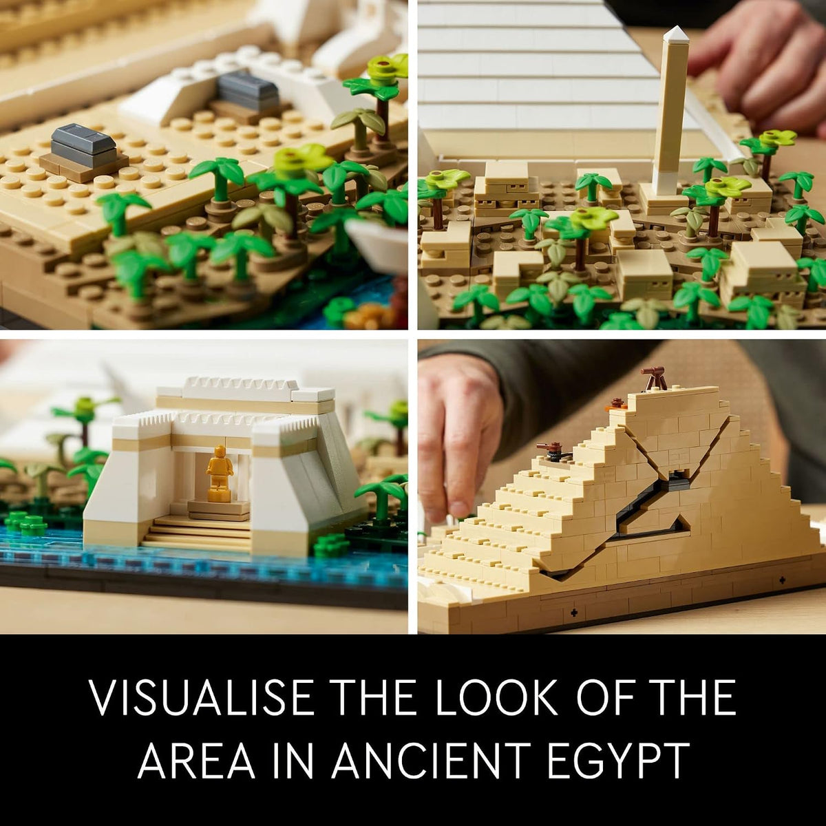 LEGO Architecture Set de la Gran Pirámide de Giza 21058, Kit de Con...