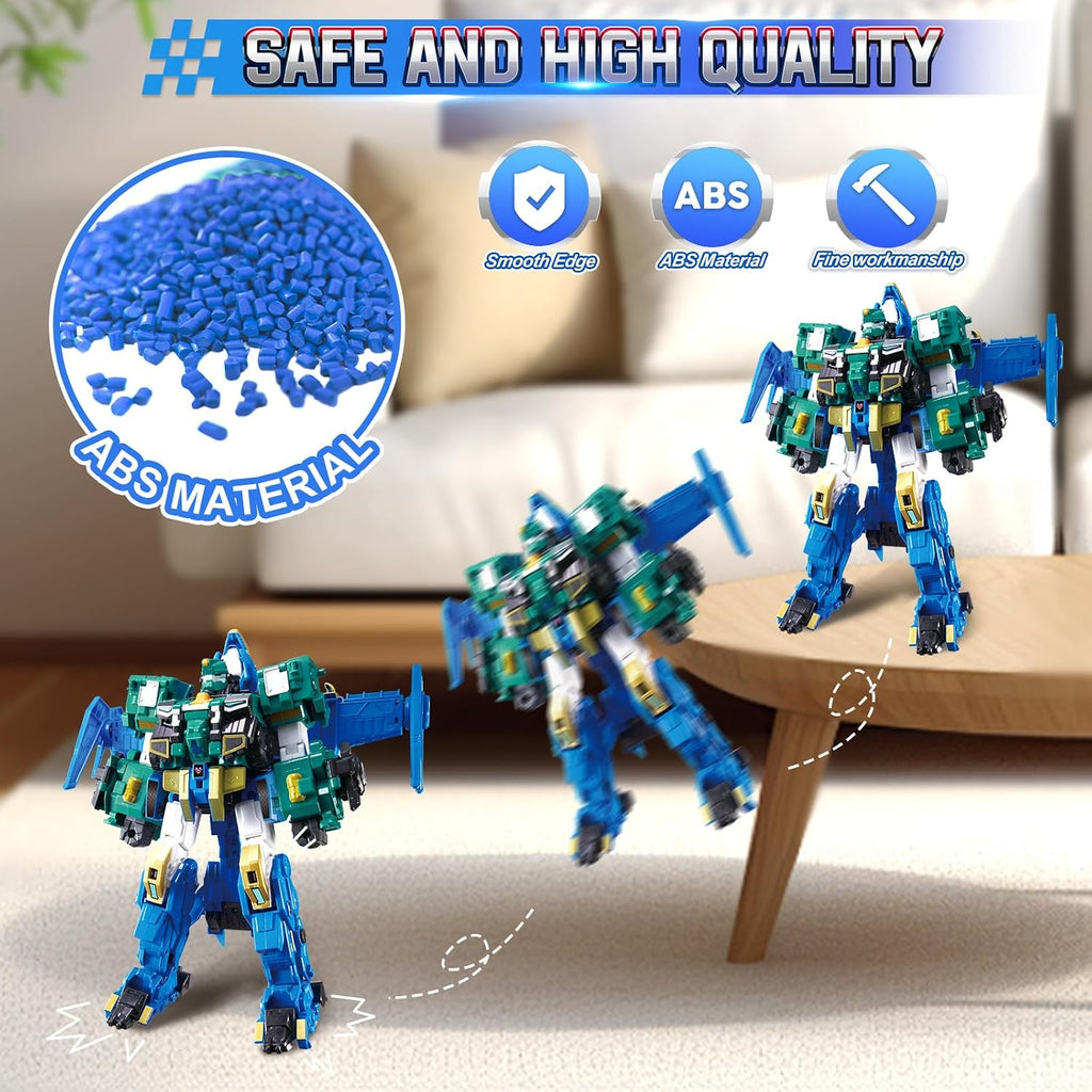 QUANTUM HEROES DINOSTER Stego Blast Wing 11.8in - Robot 3 en 1, 5+...