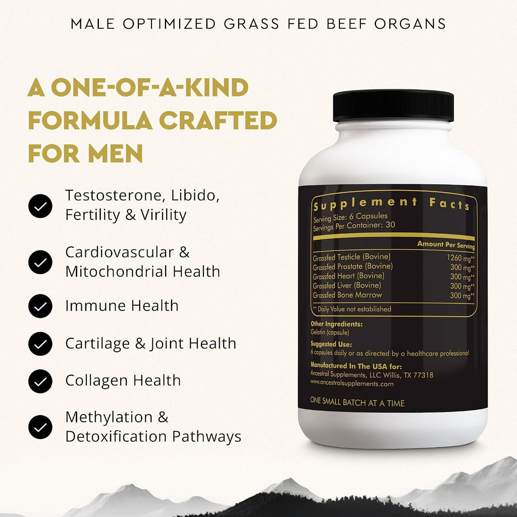 Ancestral Supplements Mofo - Suplemento de cápsula de órgano de res...