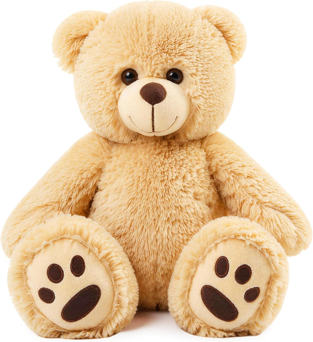 LotFancy Teddy Bear - Peluche de peluche suave de 15.0 in, color ma...