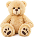 LotFancy Teddy Bear - Peluche de peluche suave de 15.0 in, color ma...