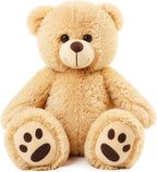 LotFancy Teddy Bear - Peluche de peluche suave de 15.0 in, color ma...