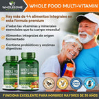 Multivitamínico de alimentos enteros para hombres, múltiples vitami...