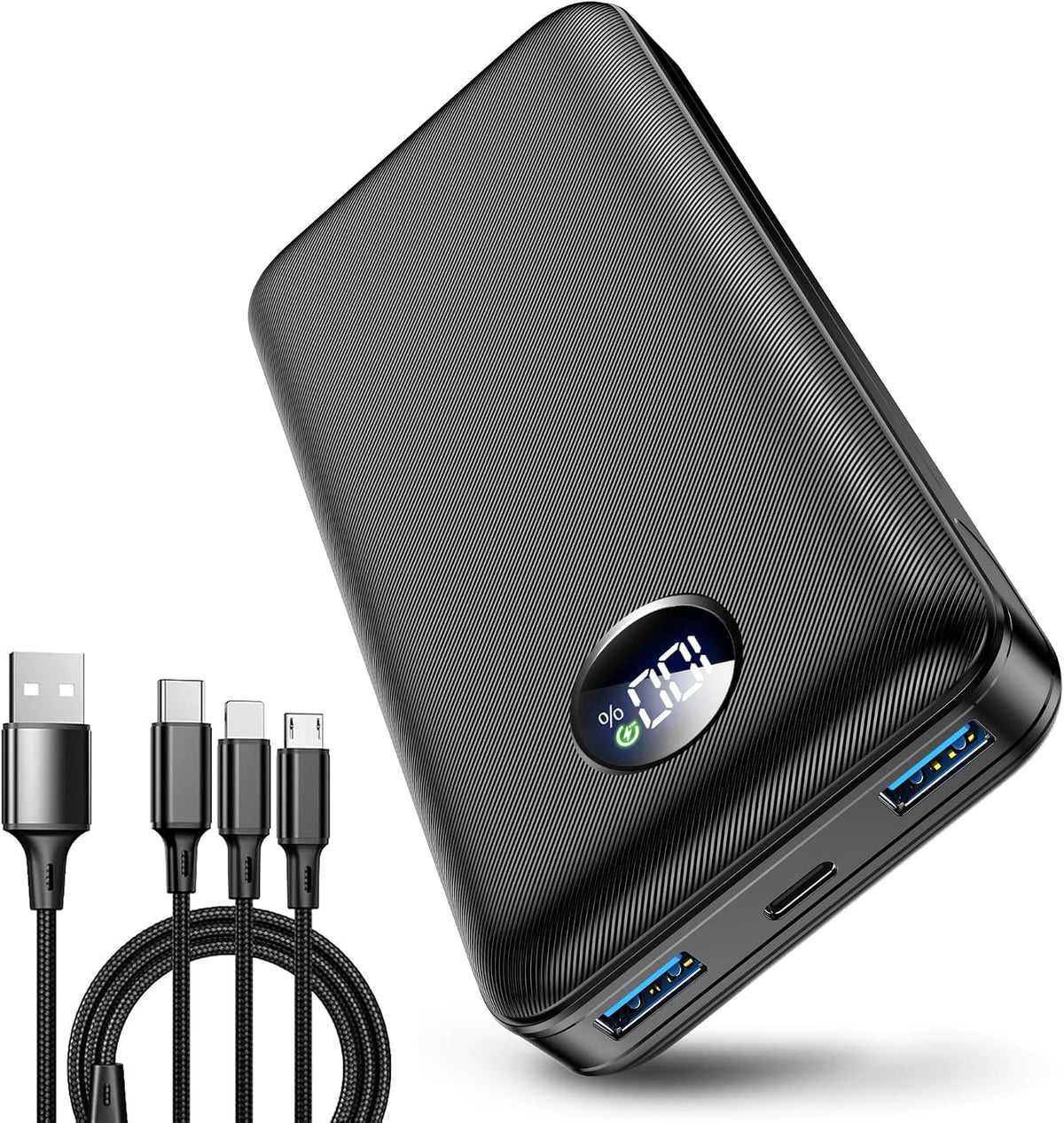 Banco de energía de 60,000 mAh: 5 dispositivos a la vez, perfecto p...