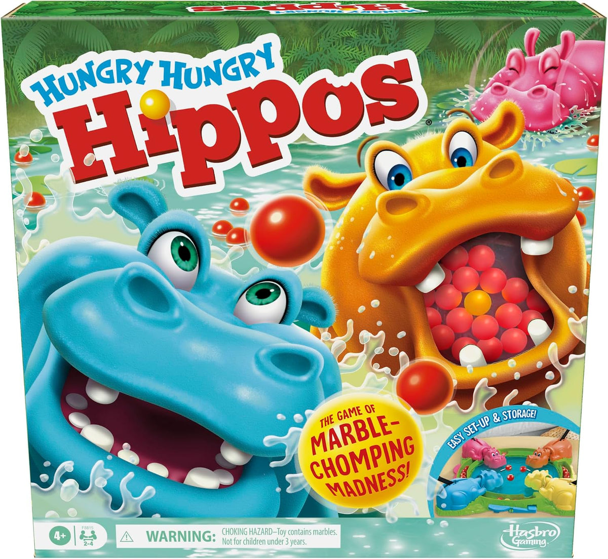 Hungry Hungry Hungry Hipopótamos Juego para preescolares | Relanzam...
