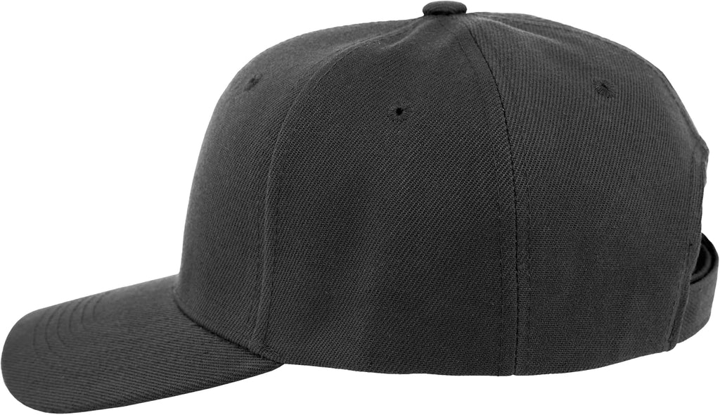 Gorras de béisbol con correa trasera ajustable, lisas, negras, 12 u...