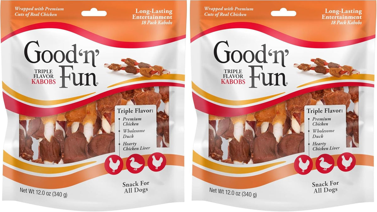 Good N Fun - Masticables de triple sabor para todos los perros, dal...
