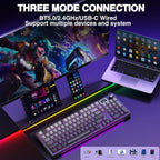 AULA S98 Pro Teclado mecánico inalámbrico para juegos con pantalla,...