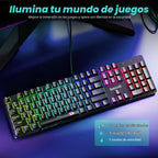 Redragon Teclado Mecánico para Juegos con Cable, 11 Modos Retroilum...