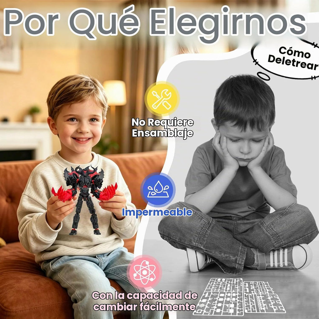 Binvin Figura de acción completada de la asamblea del robot 13 de 8...