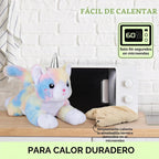 Happy Fuel Kittycorn - Gato de peluche para microondas, almohadilla...