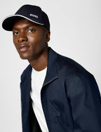 Gorra de sarga con logotipo audaz de BOSS para hombre