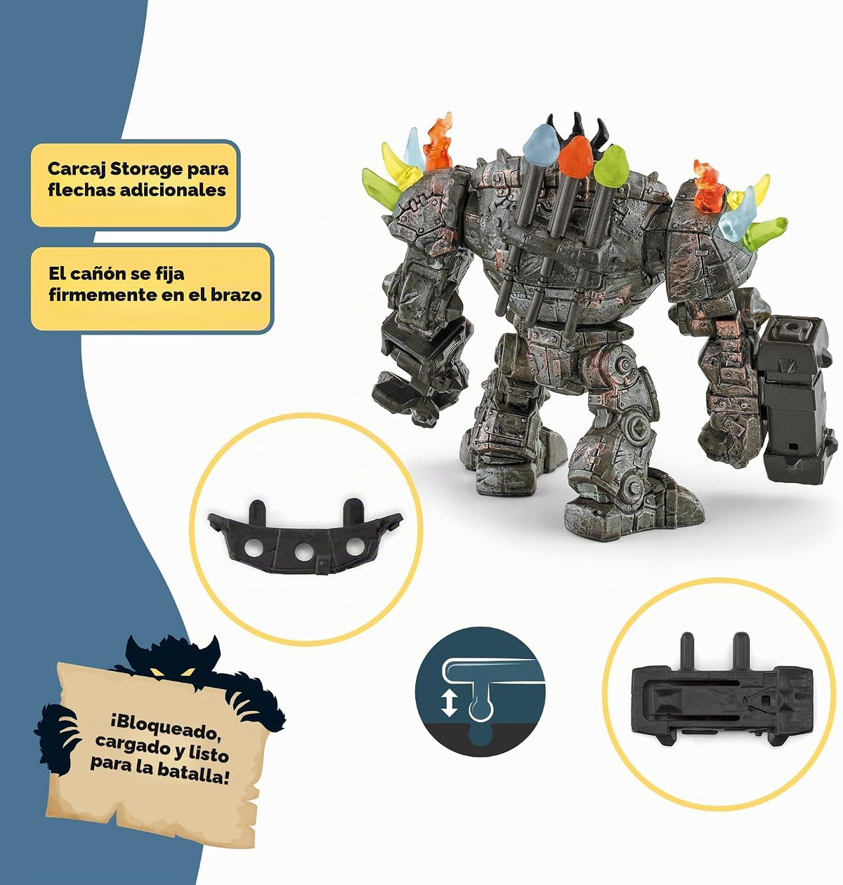 Schleich Eldrador - Robot maestro de 20 piezas con mini criatura -...