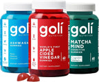 3 botellas del paquete Goli Favorites: suplementos de Ashwagandha K...
