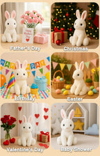 WEIGEDU Animales de peluche conejo con orejas rosas para niñas, niñ...