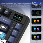 Teclado Womier SK80 75% con pantalla multimedia en color Teclado pa...