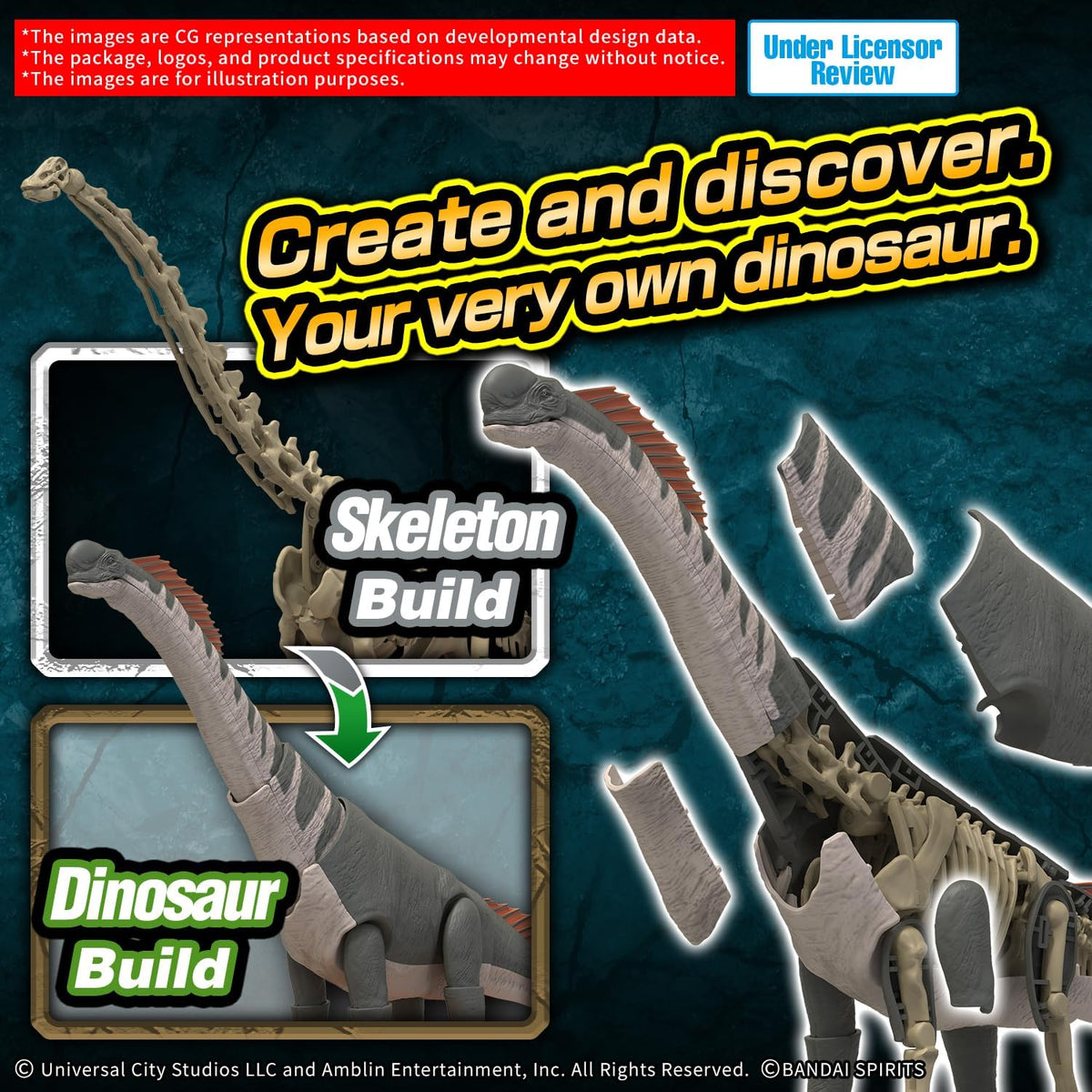 Bandai Hobby - Mundo Jurásico - Titanosaurus - Kit de Modelo de Din...