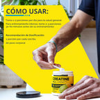 CON-CRET Creatina HCl en polvo para mujeres y hombres, crema de nar...