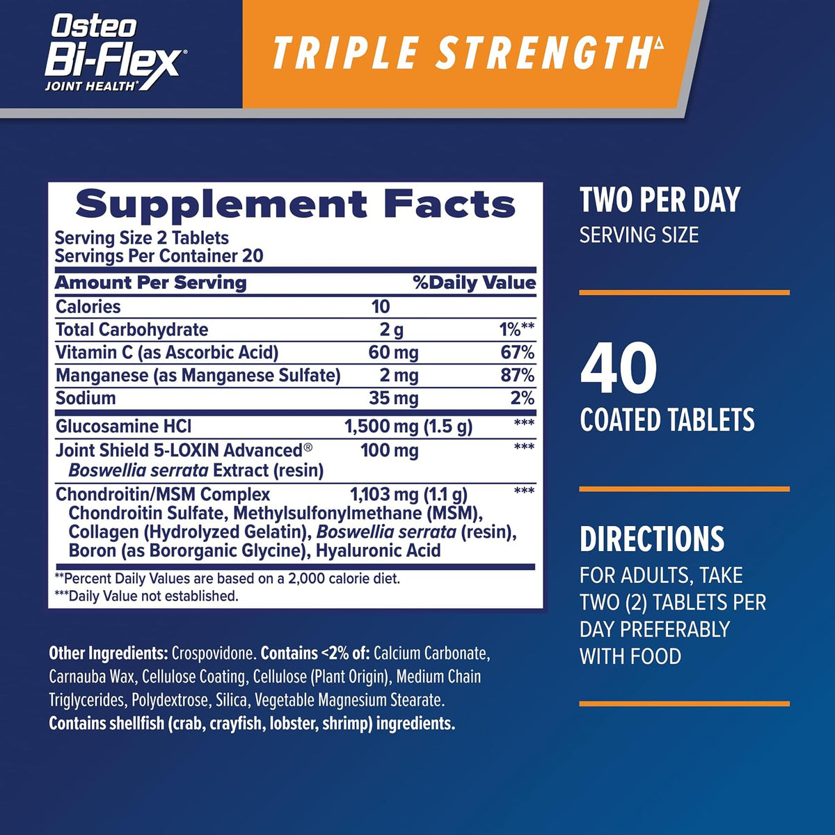 Osteo Bi-Flex Triple Fuerza(5), Glucosamina Condroitina con Vitamin...