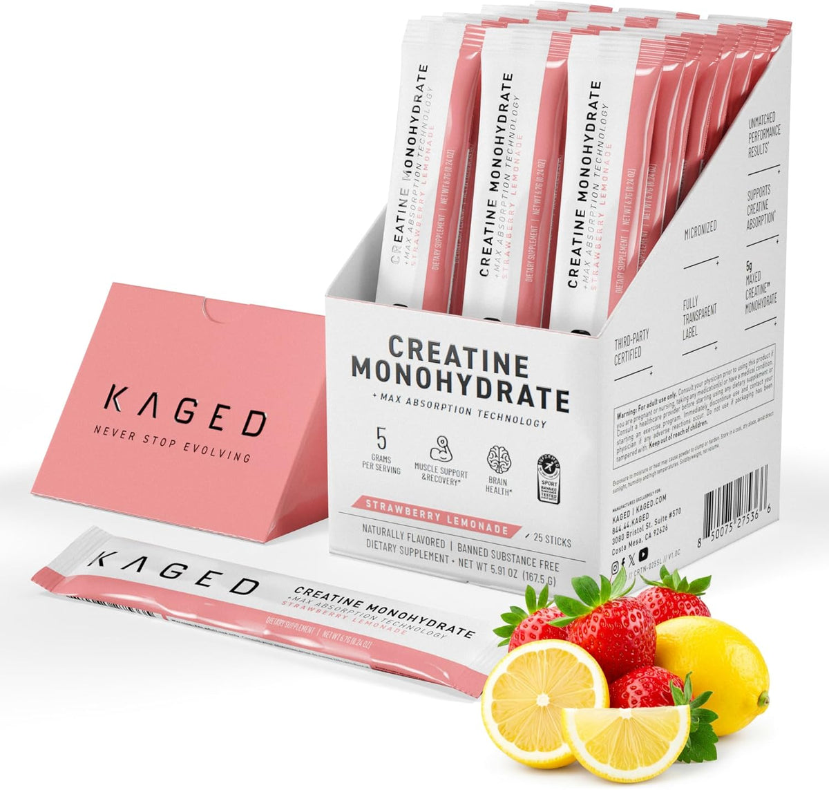 Monohidrato de creatina Kaged + tecnología de absorción máxima | 25...