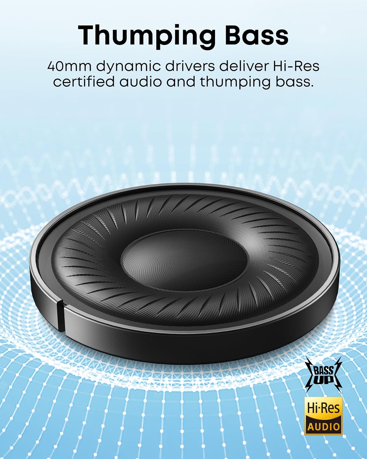 Auriculares Soundcore by Anker Q20i con funda protectora, color top...