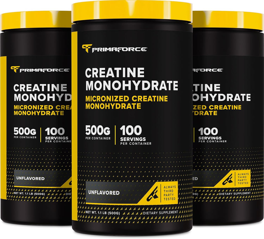 Primaforce Monohidrato de creatina micronizada en polvo 17.64 oz (1...