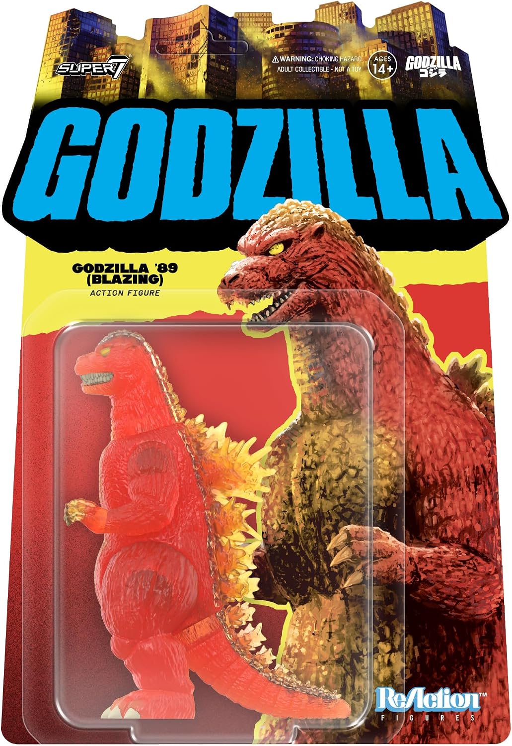 Super7 Figura de reacción Toho Godzilla 1989 (Blazing) - Figura de...