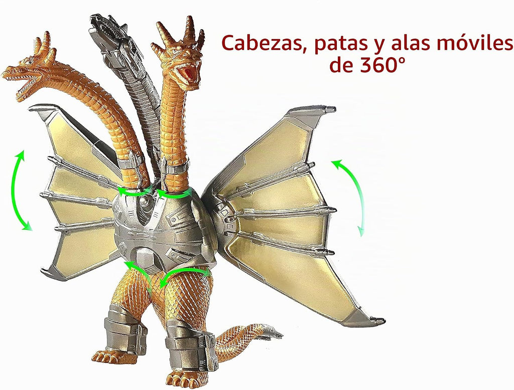 TwCare Juego de 2 Mecha King Ghidorah vs 1954 65.º aniversario vs H...