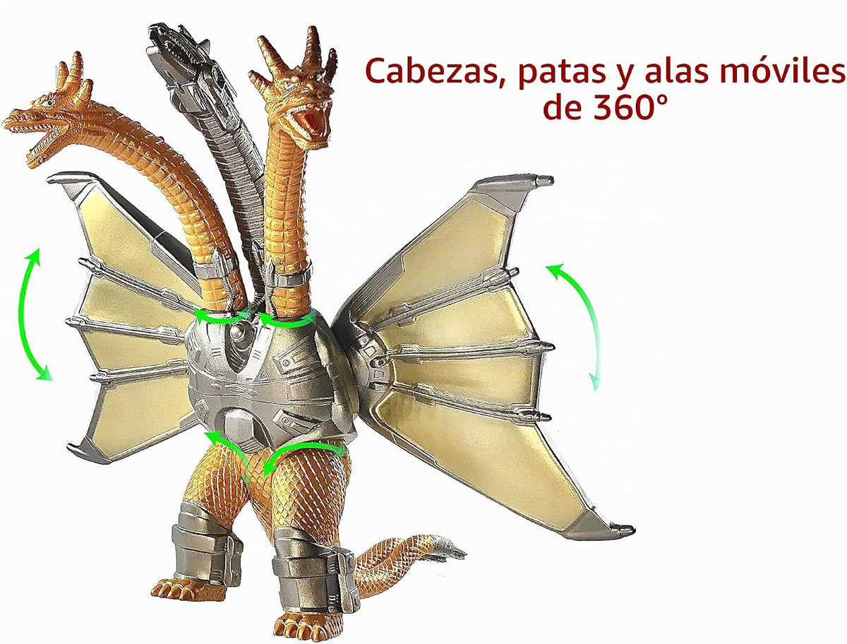 TwCare Juego de 2 Mecha King Ghidorah vs 1954 65.º aniversario vs H...