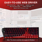AULA WIN68 HE MAX - Teclado de Juegos de Efecto Hall con Interrupto...