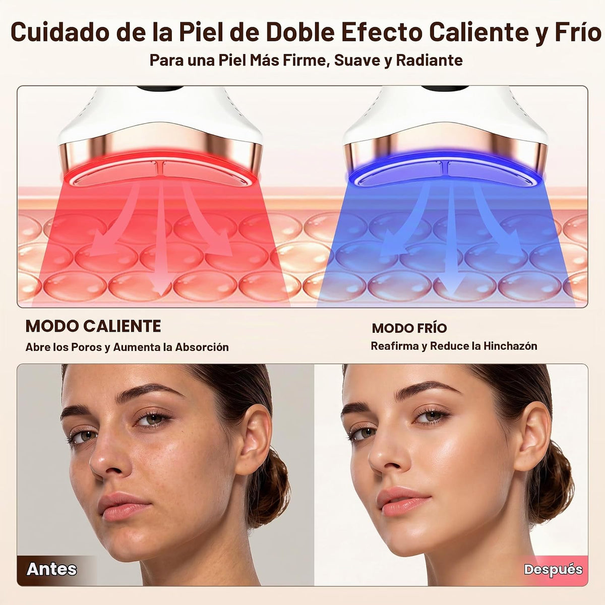 QuestGuts Masajeador facial para cara y cuello, varita de belleza G...