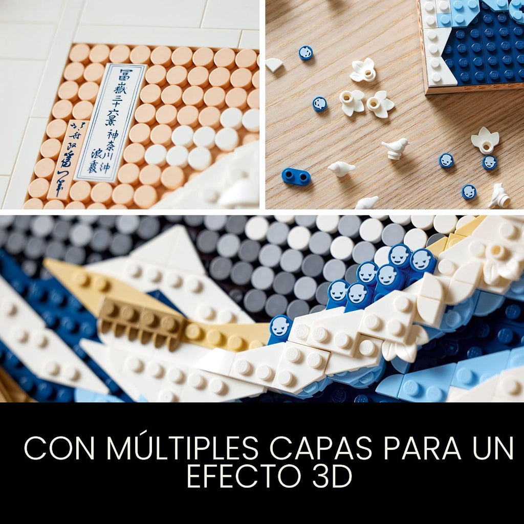 LEGO Art Hokusai La Gran Ola Set de Construcción de Arte de Pared J...