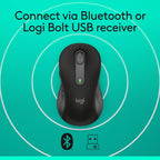 Logitech Signature M650 - Ratón inalámbrico para manos pequeñas a m...