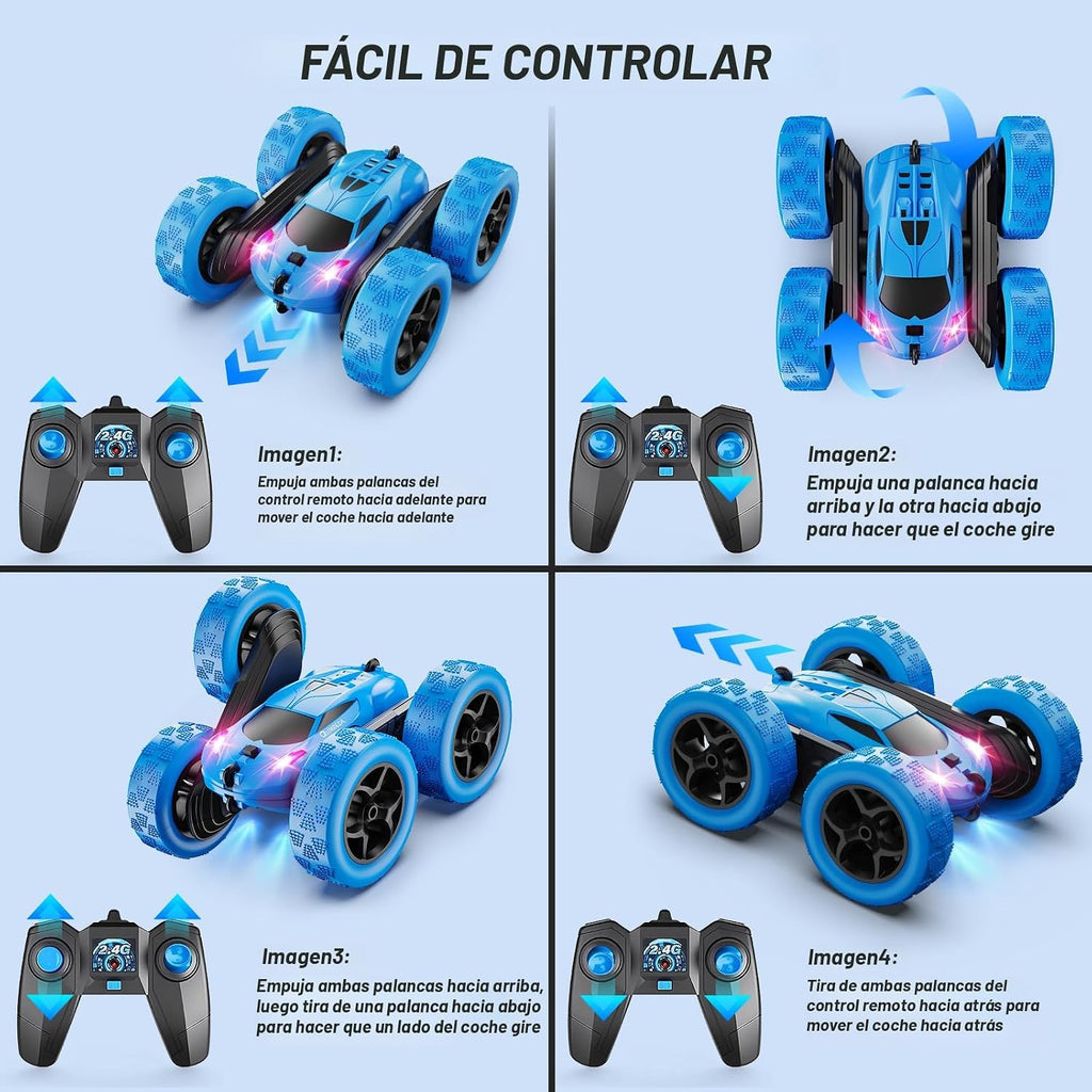 QUNREDA Carro de control remoto, juguetes de autos RC para niños de...
