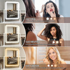 FENNIO Espejo de tocador con luces \u2013 Espejo de maquillaje con...
