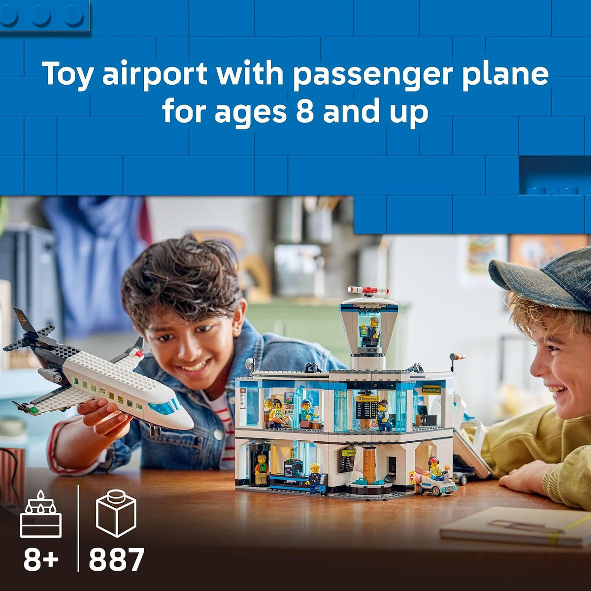 LEGO City Airport con avión 60502 | Juguetes de construcción para n...
