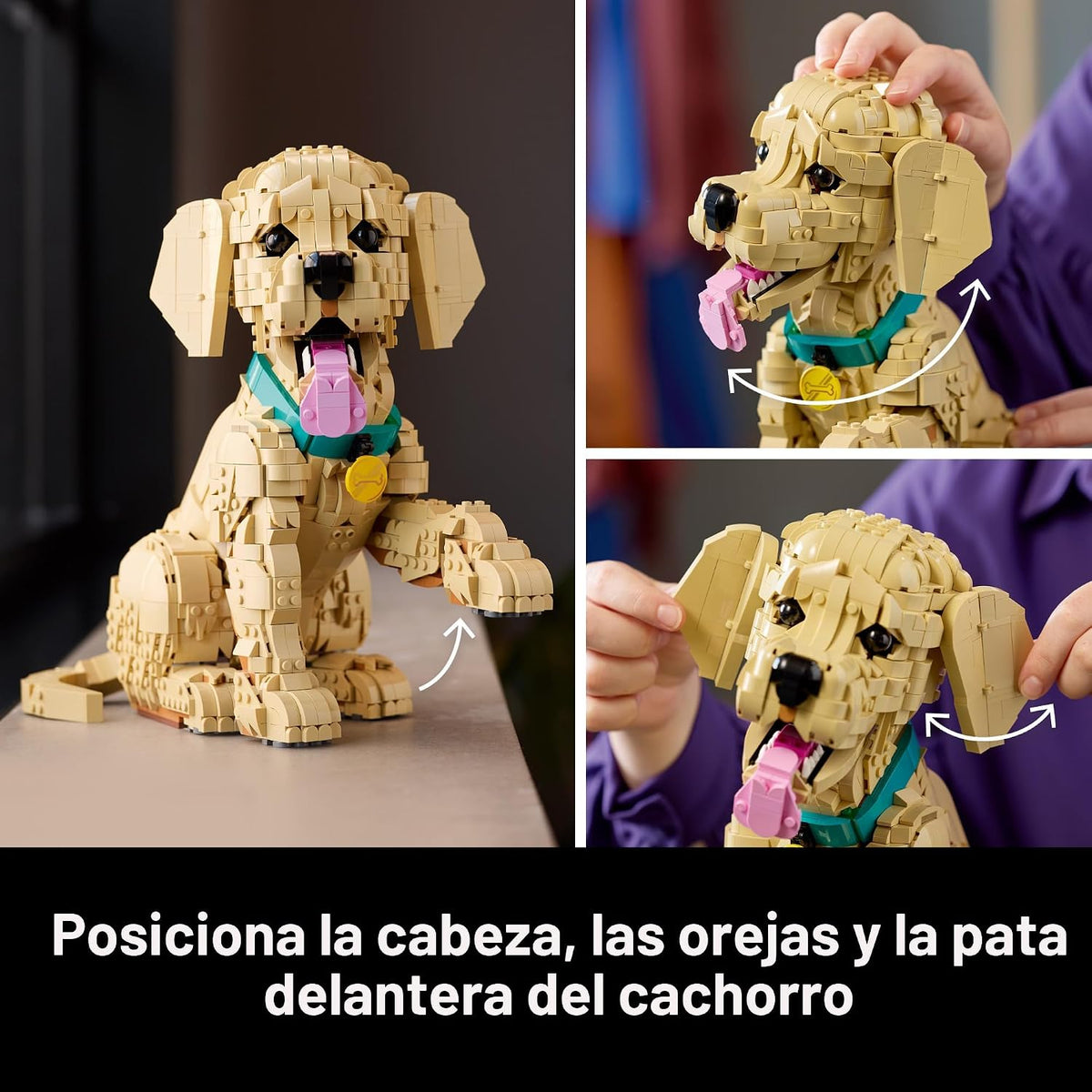 LEGO Icons Golden Retriever Puppy 11384 | Juegos de construcción pa...