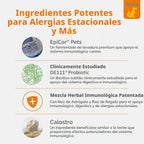 Zesty Paws Alivio de la alergia para perros, suplemento antipicazón...
