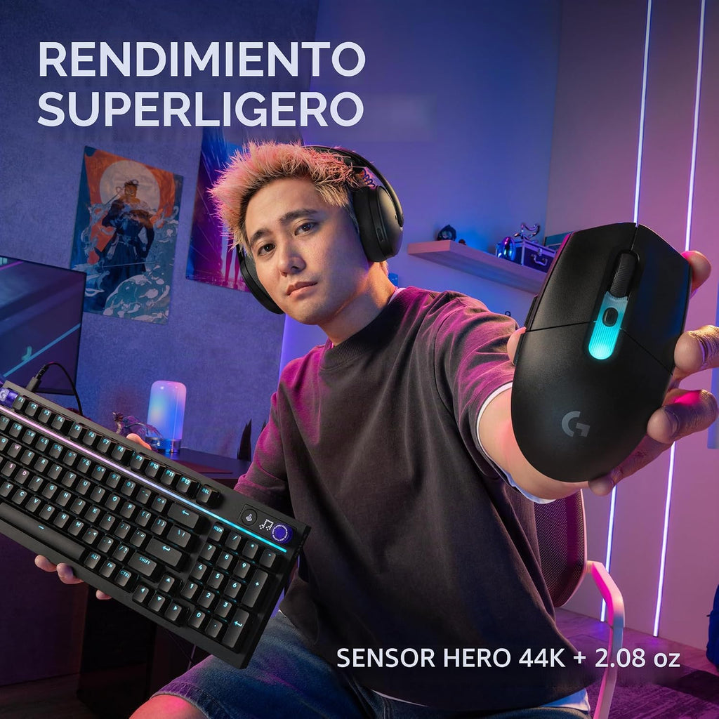 Logitech G Ratón inalámbrico para juegos 305 X Superlight - Negro |...