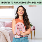 Happy Fuel - Peluche de conejo para microondas, almohadilla térmica...