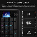 CORSAIR Vanguard 96 Teclado mecánico con cable para juegos - Negro...