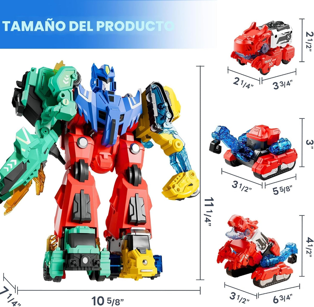iPlay, iLearn Kids Dinosaurio Transformar Robot Juguete Magnético C...