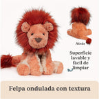 GUND Cozys Collection León juguete sensorial de peluche de 10 pulga...