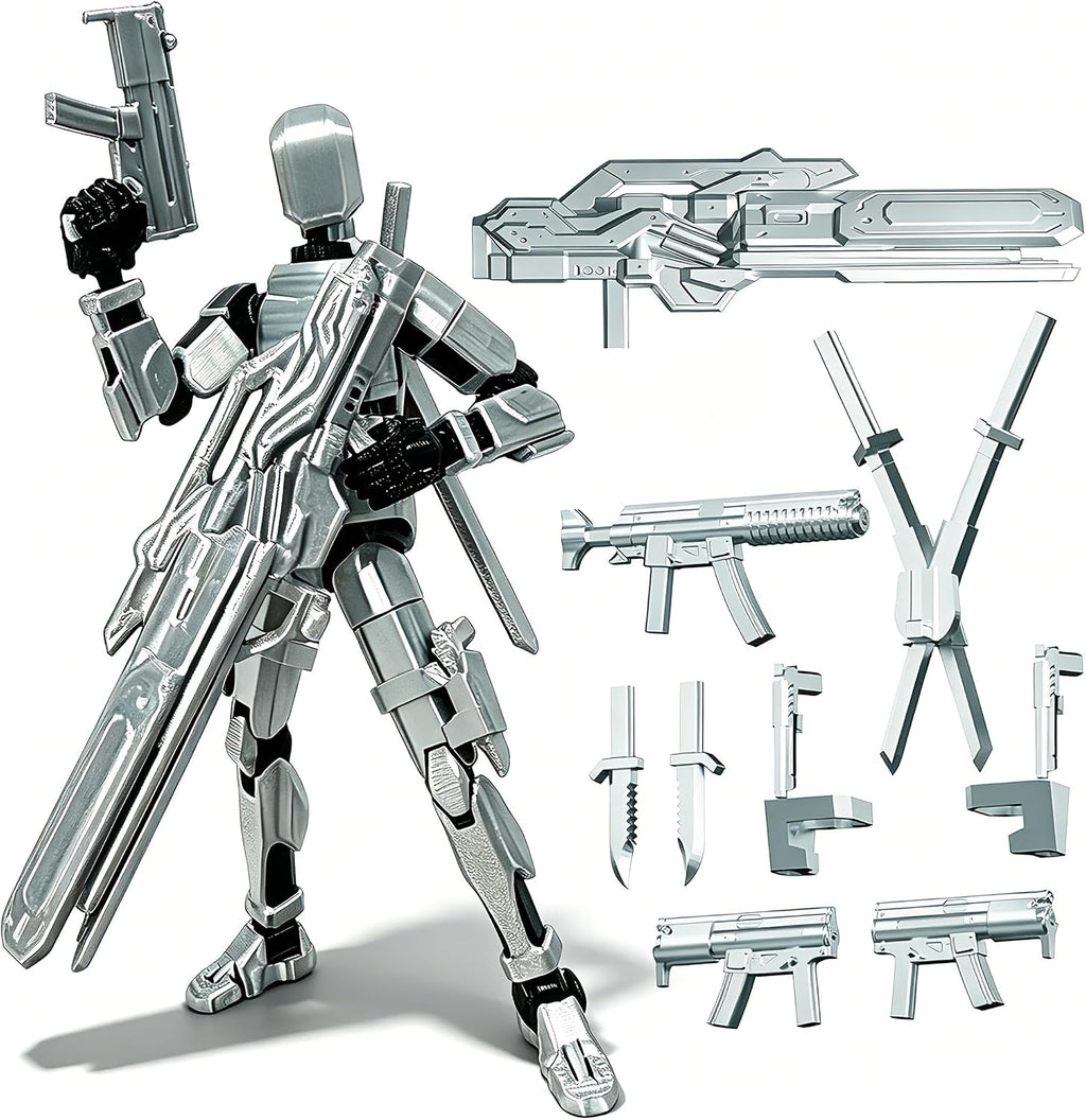 Titan 13 - Juego de figuras de acción de robot simulado multiarticu...
