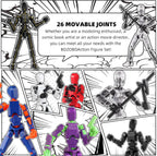 Juego de 13 figuras de acción, 6 figuras de acción T-Robot 13, Tita...