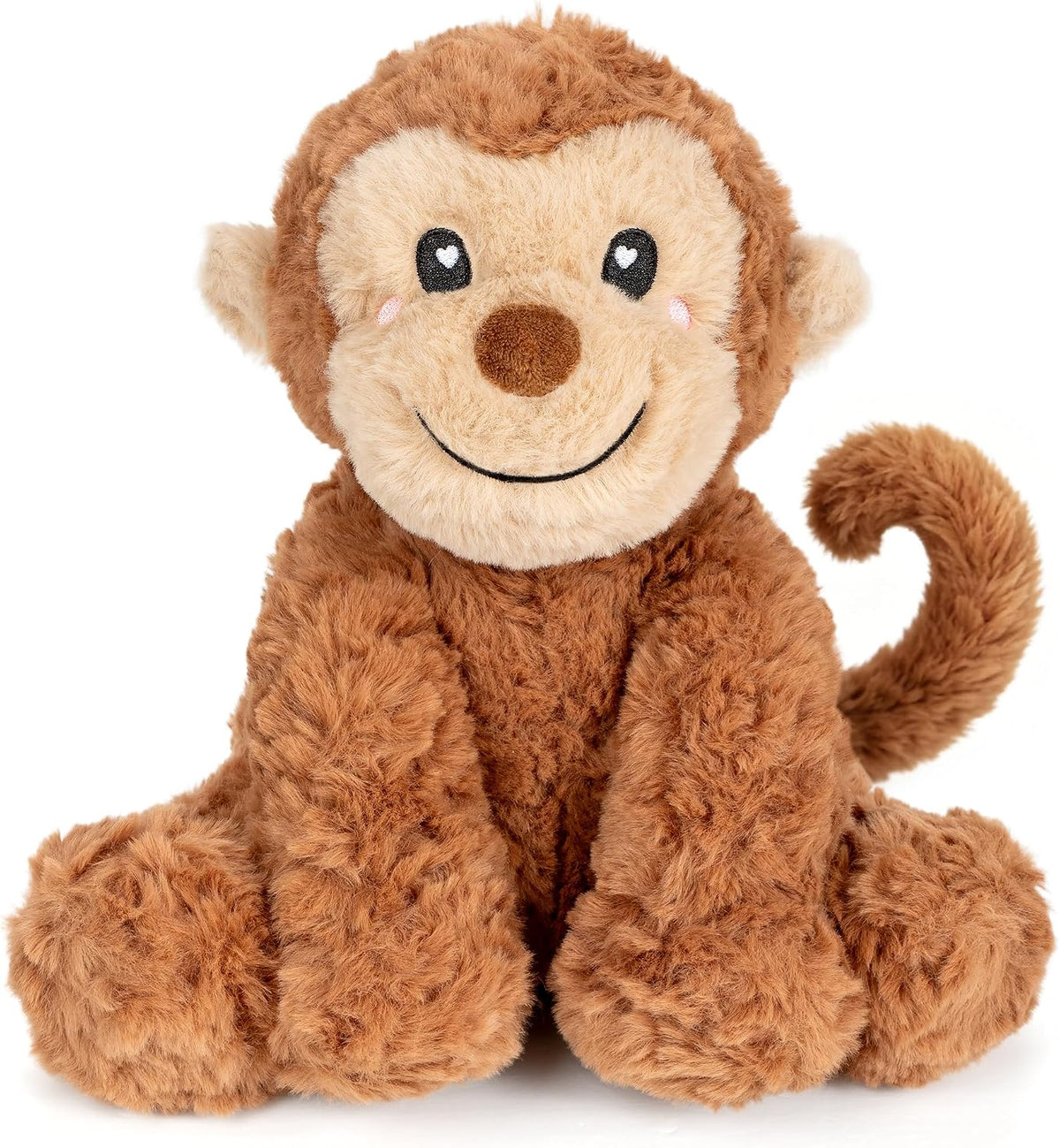 Happy Fuel Animal de peluche de mono con peso, 1.5 libras de peluch...