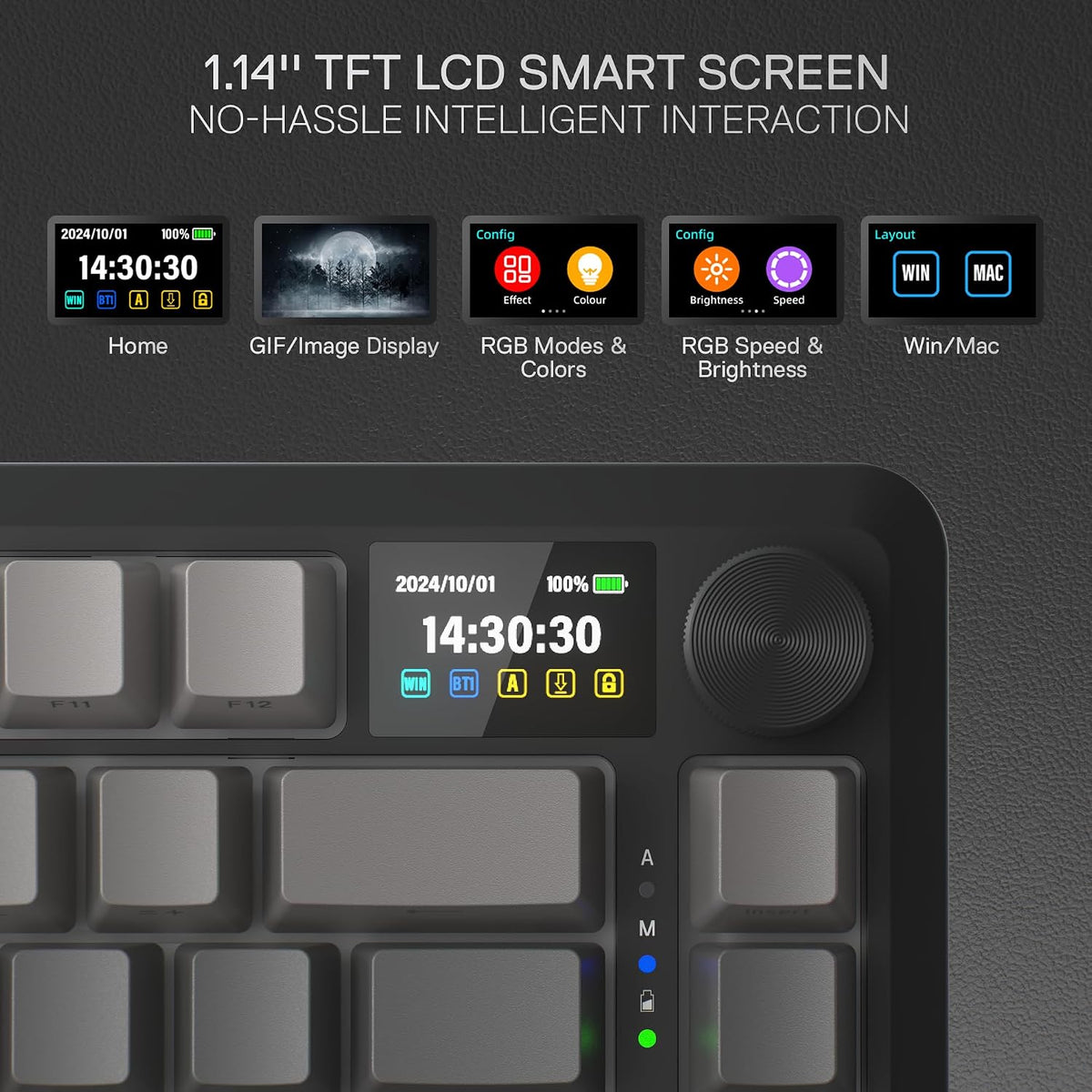 Redragon K724 PRO Teclado inalámbrico de 81 teclas para juegos | Pa...
