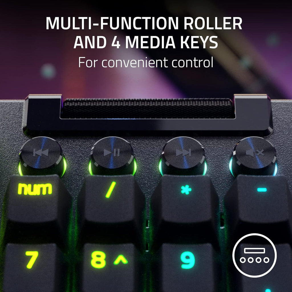 Teclado mecánico para juegos con cable Razer BlackWidow V4 Pro, int...