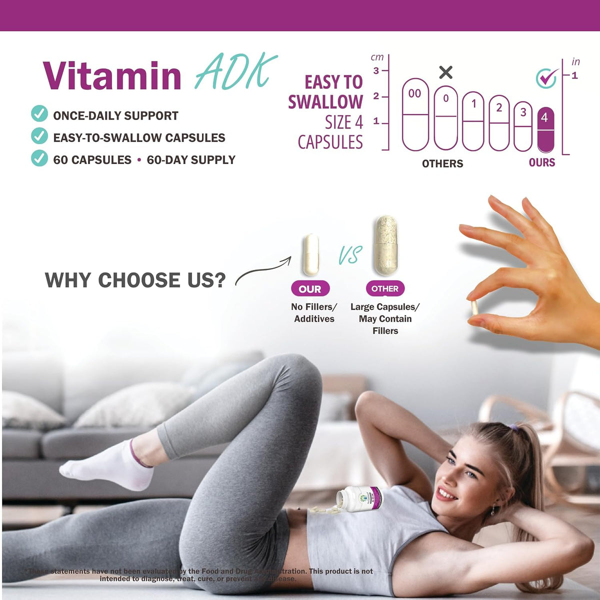 NatureGenX ADK Suplemento vitamínico de 5000 UI \u2013 Vitaminas A,...