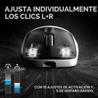 Logitech PRO X2 SUPERSTRIKE Lightspeed - Mouse inalámbrico para jue...